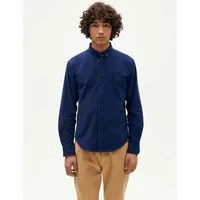 thinking mu thinking mu Kordhemd Ant Shirt Microcorduroy, Deep blue (blau), – Produktbild 1 von 1