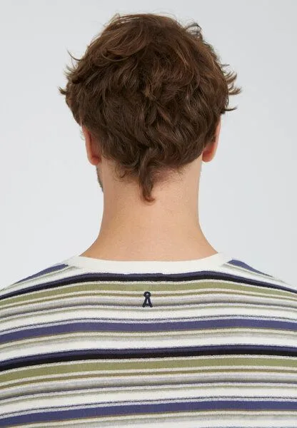 ARMEDANGELS ARMEDANGELS STRAAI - Herren Pullover aus Bio-Baumwolle, Light linen-pacific ink-sage, – Produktbild 3 von 4