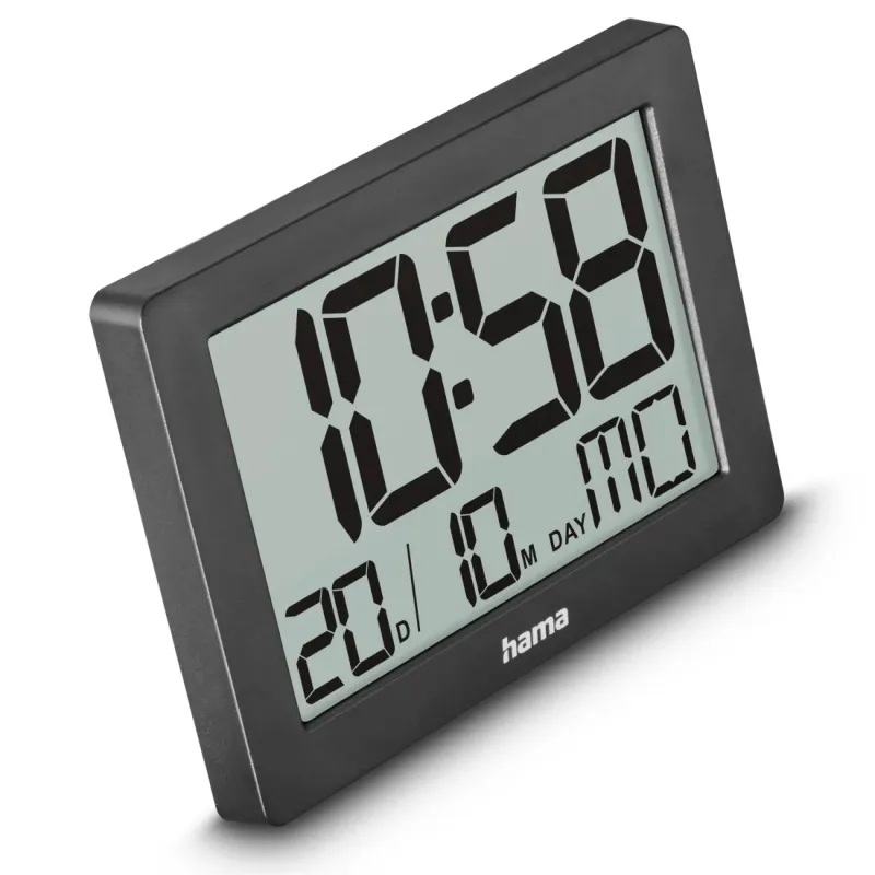Hama Hama Digitale Wanduhr "Ko Tao", Schwarz, – Produktbild 2 von 4