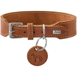 Dog Sport Dog Sport HUNTER Hundehalsband Aalborg extrabreit cognac M – Produktbild 1 von 1
