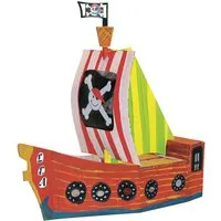JoyPac JoyPac Bastelset "White Line" Piratenschiff aus Karton zum bemalen – Produktbild 1 von 1