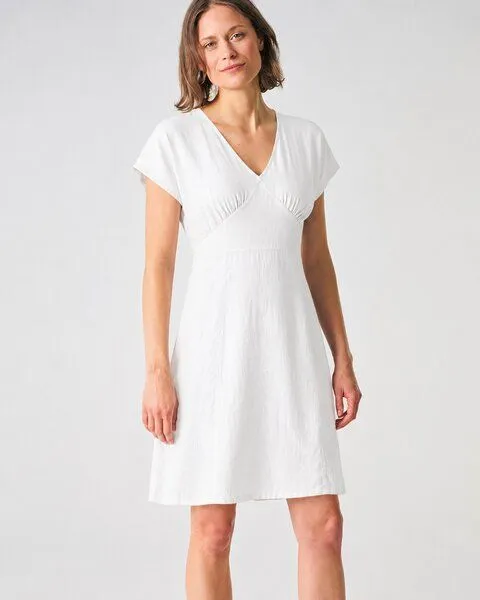HempAge HempAge Sommerkleid Hanf/Biobaumwolle, White (weiss), – Produktbild 1 von 4