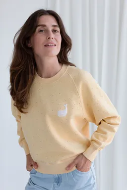 TWOTHIRDS TWOTHIRDS Damen vegan Sweatshirt Leskov Hellgelb – Produktbild 1 von 1