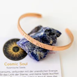 Divasya Divasya Armreif mit Gravur | rosé vergoldet | Cosmic Soul – Produktbild 1 von 1
