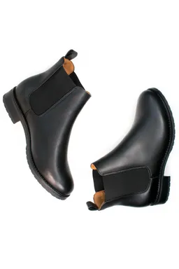Will's Vegan Store Will's Vegan Store Damen vegan Chelsea Boots Luxus Smart Schwarz – Produktbild 1 von 1