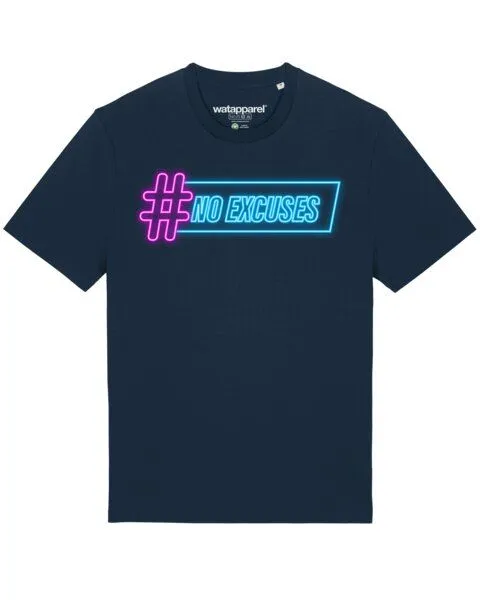 watapparel watapparel T-Shirt Unisex No Excuses, French navy, – Produktbild 1 von 3