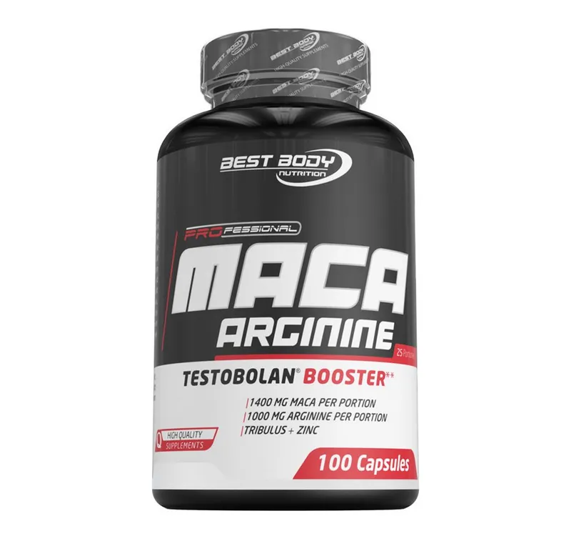 Best Body Nutrition Best Body Nutrition Maca Arginine Testobolan Booster - 100 Stück/Dose Kapsel, 92.7 g – Produktbild 2 von 5