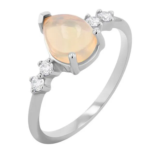 Eppi Eppi Opal-Ring mit Diamanten Ammara, Weiss, – Produktbild 2 von 4