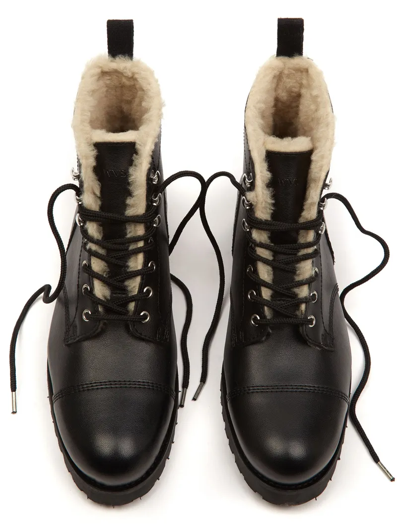 Will's Vegan Store Will's Vegan Store Herren vegan Isolierte Arbeitsstiefel Schwarz, Schwarz, – Produktbild 2 von 2