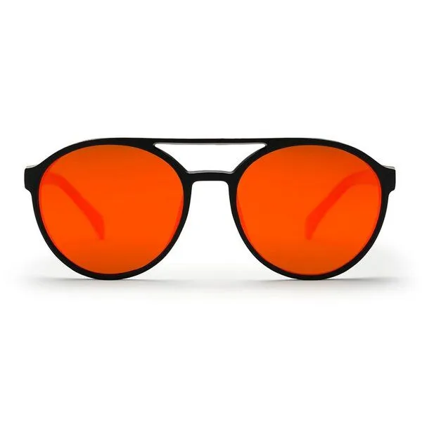 CHPO CHPO Unisex Sonnenbrille "Rickard", Matte black/red mirror, – Produktbild 3 von 4