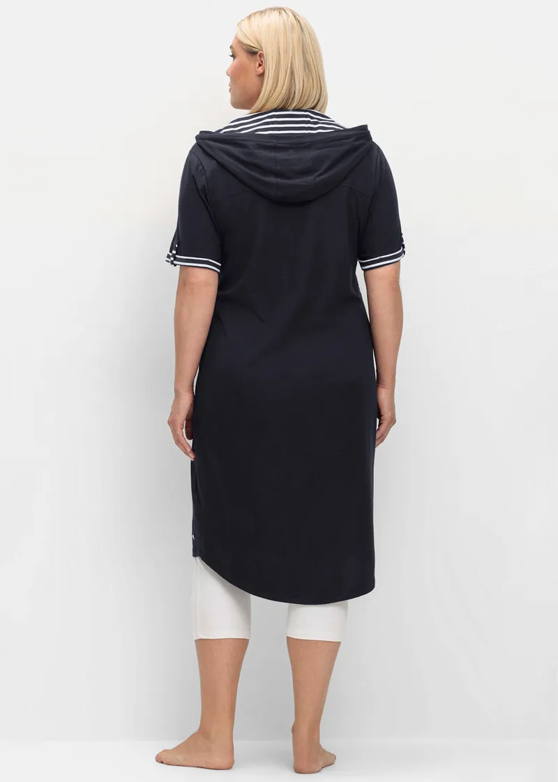 sheego Freizeitkleid, Tiefblau, – Produktbild 2 von 2