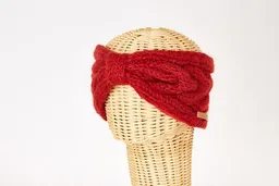 short'n'pietz short'n'pietz Schurwollstirnband mit Zopfmuster und Knoten, handgestrickt – Produktbild 1 von 1