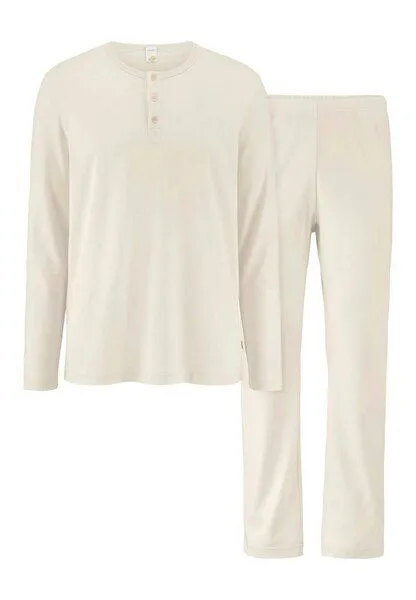 hessnatur hessnatur Pyjama Relaxed aus reiner Bio-Baumwolle, Natur, – Produktbild 3 von 4