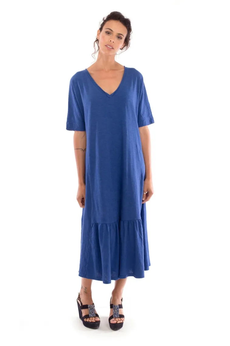 RAVENS VIEW IBIZA RAVENS VIEW IBIZA Damen vegan Kleid Luna Klein Blau, Dunkelblau, – Produktbild 2 von 2
