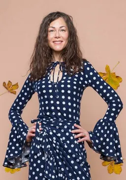 Atelier SNOW Atelier SNOW Polka-Dot Bluse Zinnia aus 100% Bio-Baumwolljersey – Produktbild 1 von 1