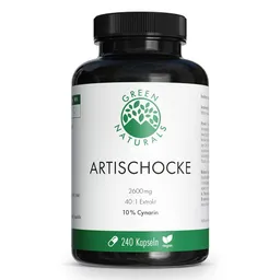 Green Naturals Green Naturals Artischocke 2600mg mit 10% Cynarin Kapseln – Produktbild 1 von 1