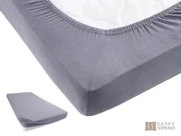 Carpe Sonno Spannbettlaken Jersey 90x200 100x200 120x200 140x200 160x200 180x200 200x200 70x140, Jersey, Gummizug: rundum, (1 Stück), Baumwoll Babybett Spannbettlaken 70x140 Baby Laken Grau – Produktbild 1 von 1