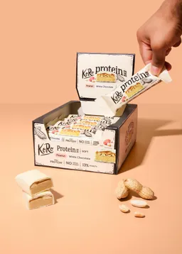 KoRo Soft Protein Bar Peanut White Chocolate | 12 x 45 g – Produktbild 1 von 1