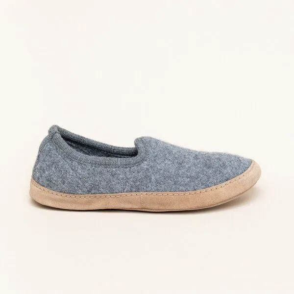 Gottstein Gottstein Woll-Hausschuh Cheyenne aus 100% Schurwolle | Hüttenschuh für Damen & Herren, Grau, – Produktbild 3 von 4