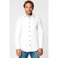 SKOT SKOT Herren vegan Hemd Slim Fit Circular White Contrast – Produktbild 1 von 1