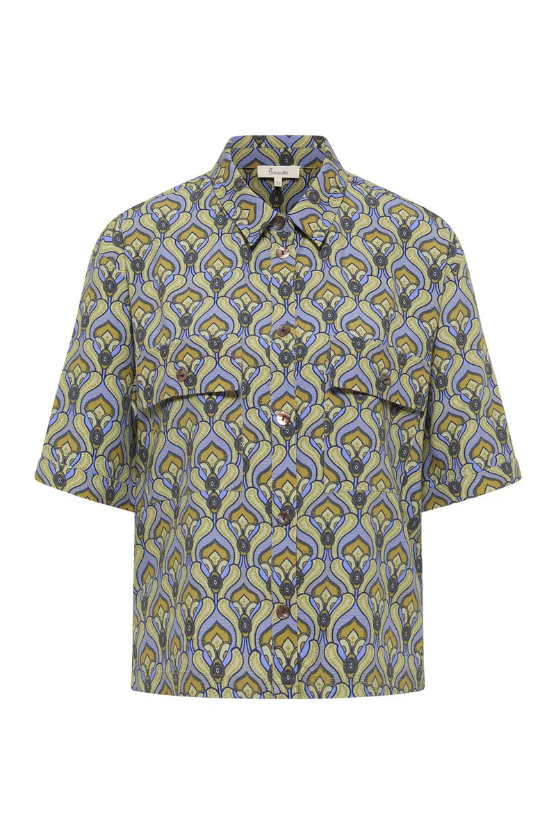 Tranquillo Bluse Anii aus EcoVero™ Viskose - green tulip / 40 – Produktbild 1 von 2