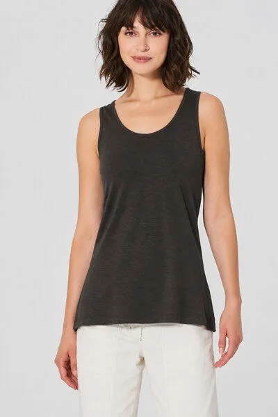 HempAge HempAge Lockeres Tank-Top Hanf/Biobaumwolle, Black (schwarz), – Produktbild 2 von 4