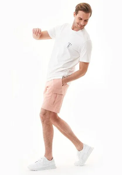 ORGANICATION ORGANICATION Cargo-Sweatshorts aus Bio-Baumwolle, Dusty blush, – Produktbild 1 von 3