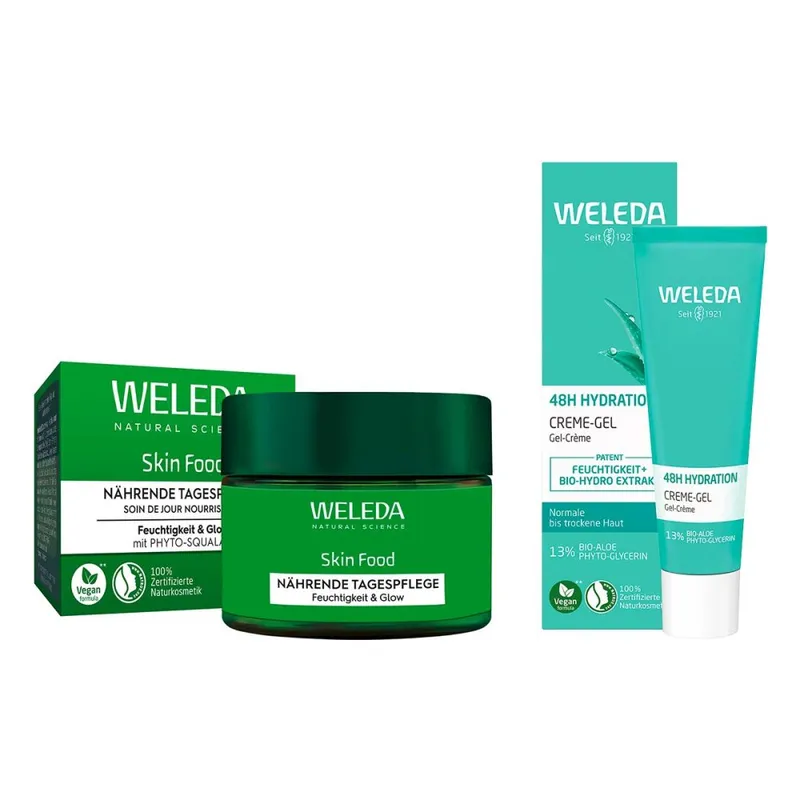Weleda 48h Hydration Creme-gel & Skin Food Tagespflege – Produktbild 1 von 1