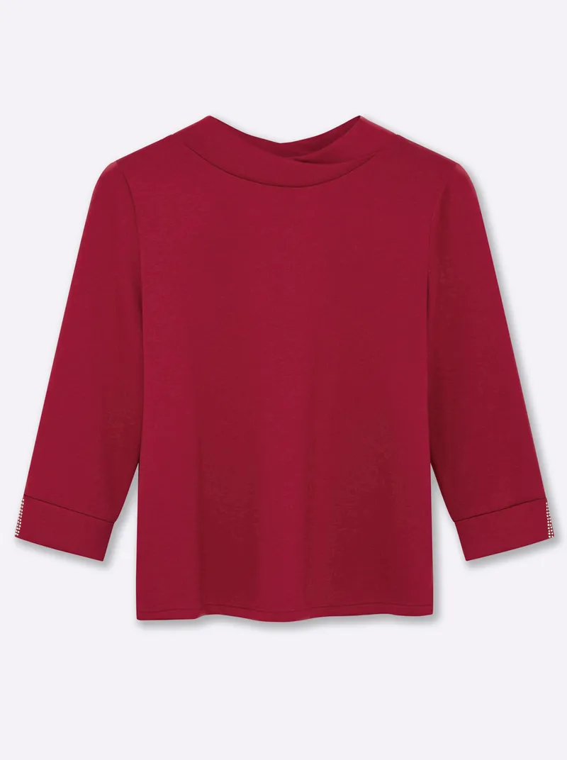 sheego Sweatshirt kirsche, Kirsche, – Produktbild 1 von 2