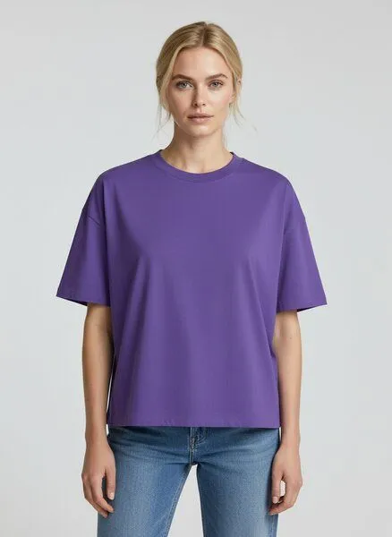 UNIPOLAR UNIPOLAR Boxy T-Shirt Modell: Novice, Purple love (lila), – Produktbild 1 von 3