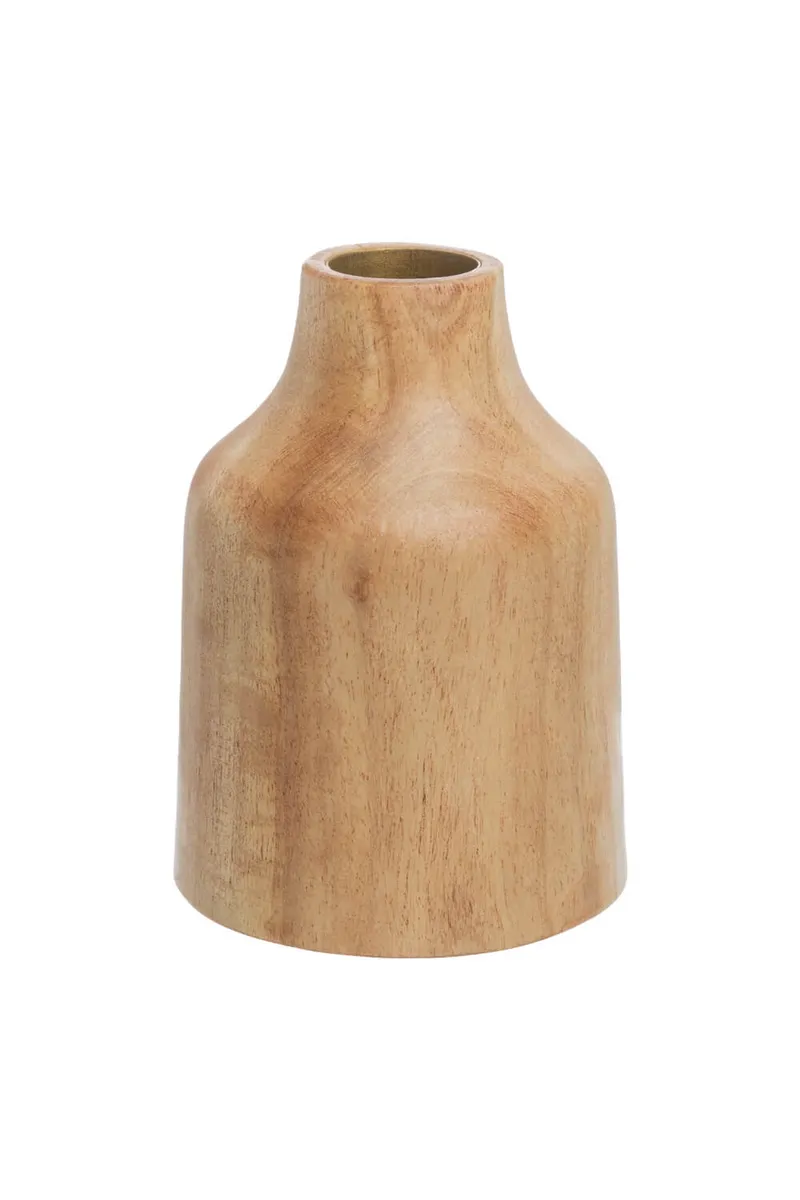 Tranquillo Kerzenhalter NEEMWOOD Braun, 9,5 cm - braun – Produktbild 1 von 2