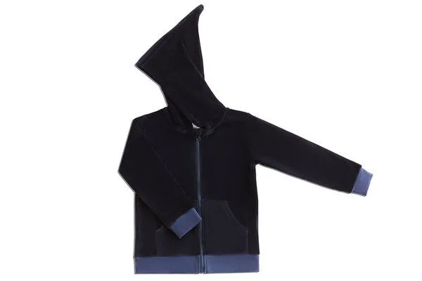 Leela Cotton Leela Cotton Nicky Kapuzenjacke Bio-Baumwolle, Nachtblau, – Produktbild 2 von 3