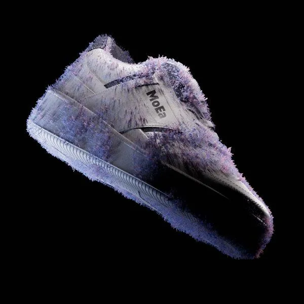 MoEa MoEa Sneakers GEN1 - Mushroom White & Navy, Blue, – Produktbild 1 von 5