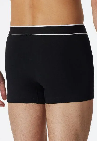 Schiesser Schiesser 3er Pack Shorts Biobaumwolle 95/5, Schwarz, – Produktbild 2 von 4