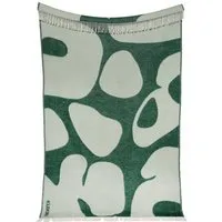 KLEKKS Wolldecke "KLEKKS" aus 100% Wolle (mulesingfrei), Klekks no. 18 (grün), – Produktbild 1 von 1