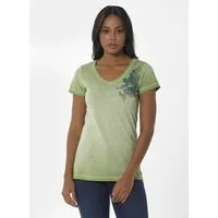 ORGANICATION ORGANICATION Cold Pigment Dyed T-Shirt aus Bio-Baumwolle mit Print, Grün(gras green), – Produktbild 1 von 1