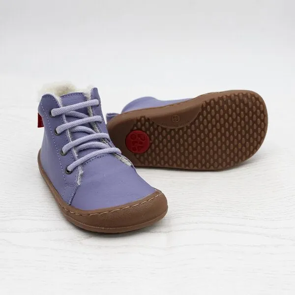 Pololo Pololo Barfußhalbschuh, wollgefüttert, Schnürung, Lila, – Produktbild 4 von 4