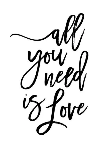 Photocircle Photocircle Poster / Leinwandbild - All You Need is Love – Produktbild 1 von 4