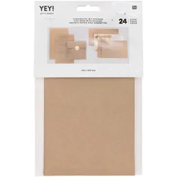 Rico Design Rico Design Flachbeutel braun 24 Stück 130x225mm – Produktbild 1 von 1