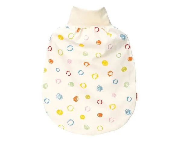 Cotonea Cotonea Bio Strampelsack mit Flanell-Futter, Design: kritzelkreise (mehrfarbig), – Produktbild 1 von 2