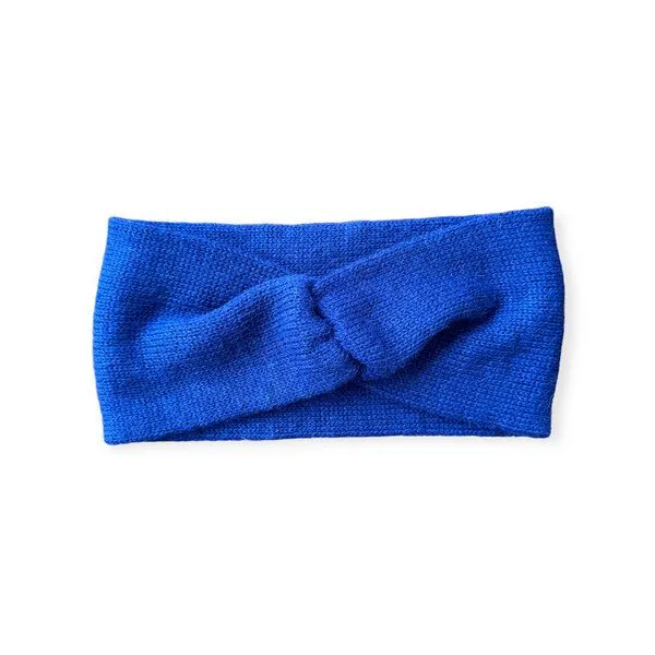 TINKU -Celebrating Bolivian Heritage TINKU -Celebrating Bolivian Heritage 100% BABY Alpaka Stirnband (PUMIRI) aus Bolivien, Blau, – Produktbild 1 von 4