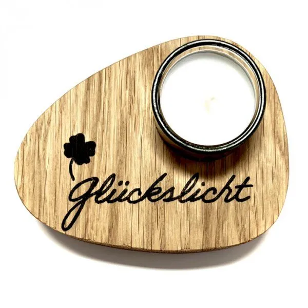 holzpost Holzpost Teelichthalterung aus Eiche – Produktbild 1 von 4