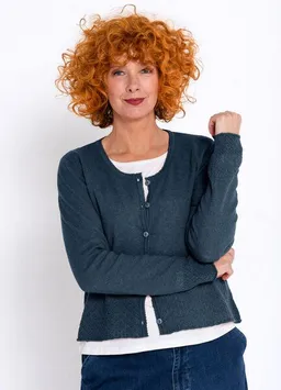 Heidekönigin Heidekönigin Strickjacke mit Ajourkante - GOTS – Produktbild 1 von 1