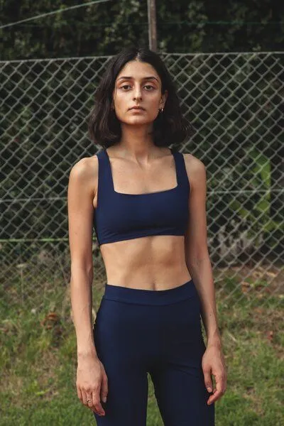 RENDL RENDL Top No.1 - Bikini Top mit breiten, überkreuzten Trägern, Blau, – Produktbild 4 von 4