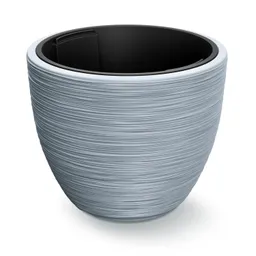 Casaria® Blumentopf Rillen Grau Kunststoff 40x32cm – Produktbild 1 von 1
