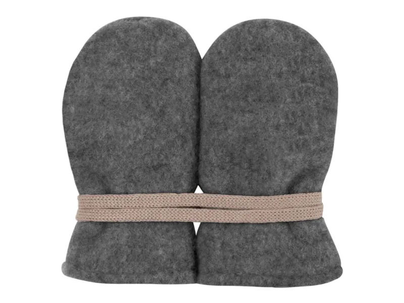 Pure pure by Bauer PURE PURE by Bauer Baby Handschuhe Fäustlinge Bio-Merinowolle Fleece schiefer Gr. 0 (0-6 Monate), Grau, – Produktbild 1 von 1
