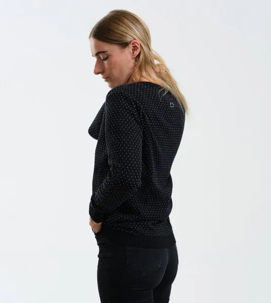 Gary Mash GARY MASH Cardigan Jodie aus Biobaumwolle, Schwarz-weiß (schwarz), – Produktbild 3 von 4