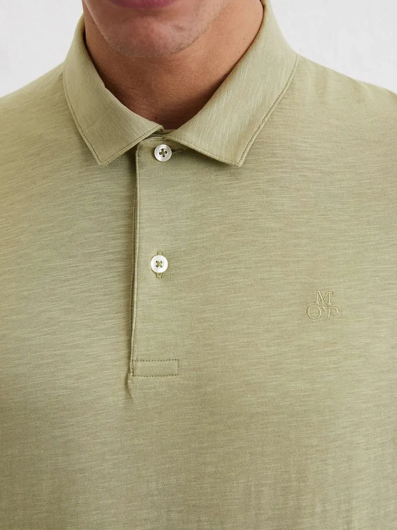 Marc O'Polo Marc O'Polo Poloshirt Slubs Sage Grün - Größe L, Grün, – Produktbild 5 von 5