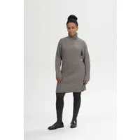 MELA MELA Damen vegan Kleid Aus Rippstrick Mit Rollkragen Arunika Bär Melange – Produktbild 1 von 1