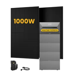 Anker Anker SOLIX Solarbank 3 E2700 Pro, mit 2 x 500W Bifaziale Solarmodule, by Powerness - 13.5kWh / 1 x Smart Meter / Standardversand – Produktbild 1 von 1